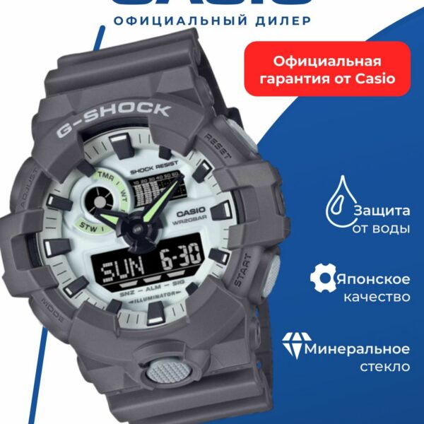 Японские наручные часы Casio G-SHOCK GA-700HD-8A с хронографом
