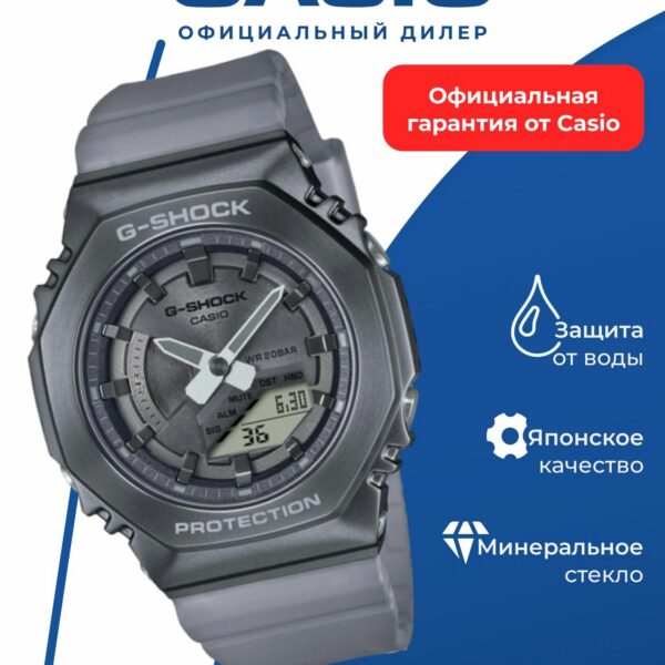 Японские наручные часы Casio G-SHOCK GM-S2100MF-1A с хронографом