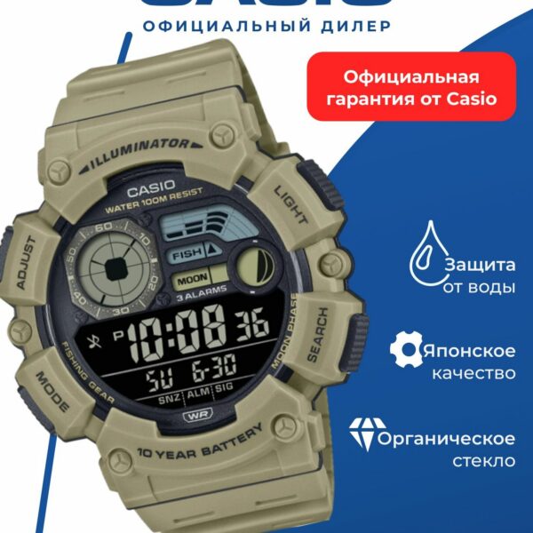 Японские наручные часы Casio WS-1500H-5B
