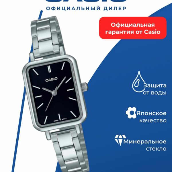 Наручные часы CASIO LTP-V009D-1E, женские, аналоговый циферблат, латунь/нержавеющая сталь