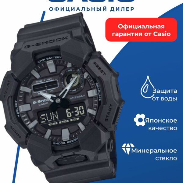 Японские наручные часы Casio G-SHOCK GA-010-1A1 с хронографом