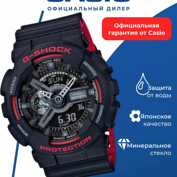 Японские наручные часы Casio G-SHOCK GA-110HR-1A с хронографом