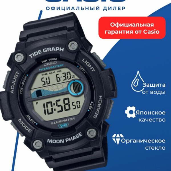 Японские наручные часы Casio Collection WS-1300H-1A с хронографом